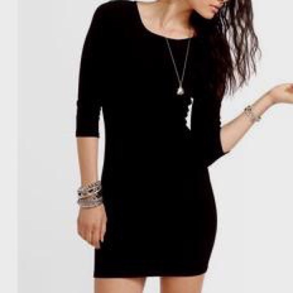 Forever 21 Dresses & Skirts - F21 Black cotton bodycon dress